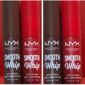 NYX Smooth Whip Matte Lip Cream Icing On Top & Thread Count (Set of 4).